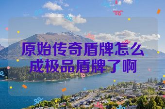 原始传奇盾牌怎么成极品盾牌了啊
