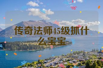 传奇法师45级抓什么宝宝