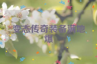 变态传奇装备满地爆