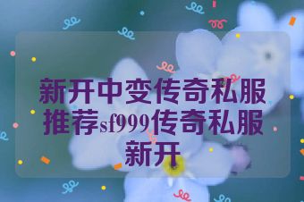 新开中变传奇私服推荐sf999传奇私服新开
