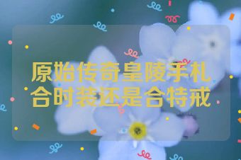 原始传奇皇陵手札合时装还是合特戒