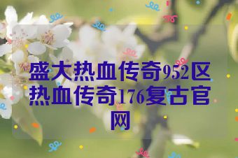 盛大热血传奇952区热血传奇176复古官网