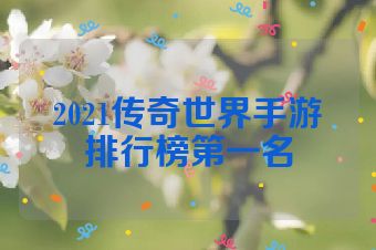 2021传奇世界手游排行榜第一名