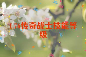 1.76传奇战士技能等级