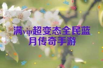 满vip超变态全民蓝月传奇手游