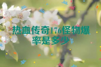 热血传奇176怪物爆率是多少