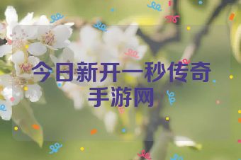 今日新开一秒传奇手游网