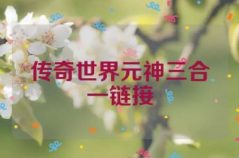 传奇世界元神三合一链接