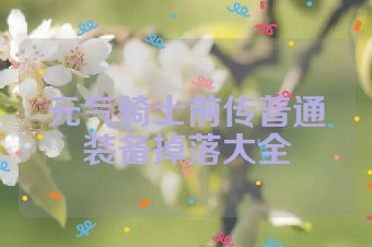 元气骑士前传普通装备掉落大全