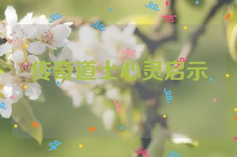 传奇道士心灵启示