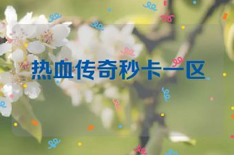 热血传奇秒卡一区