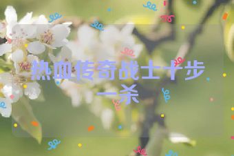 热血传奇战士十步一杀