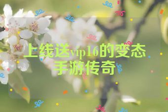 上线送vip16的变态手游传奇