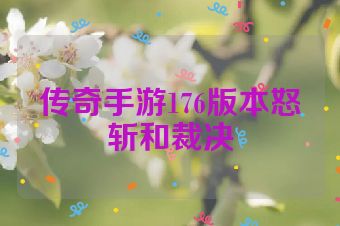 传奇手游176版本怒斩和裁决