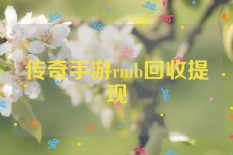 传奇手游rmb回收提现