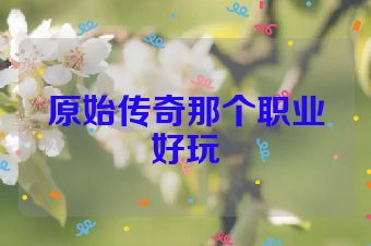 原始传奇那个职业好玩