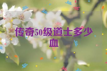 传奇50级道士多少血
