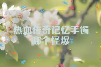 热血传奇记忆手镯哪个怪爆