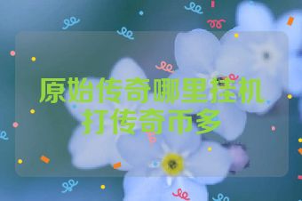 原始传奇哪里挂机打传奇币多