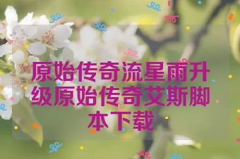 原始传奇流星雨升级原始传奇艾斯脚本下载
