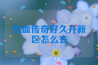 热血传奇好久开新区怎么去