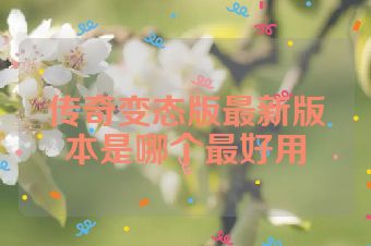 传奇变态版最新版本是哪个最好用
