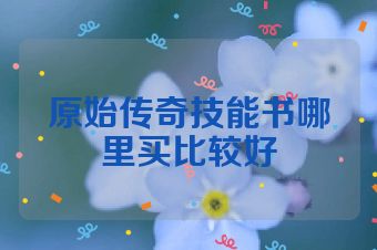 原始传奇技能书哪里买比较好