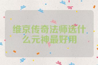 维京传奇法师选什么元神最好用