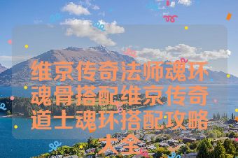 维京传奇法师魂环魂骨搭配维京传奇道士魂环搭配攻略大全