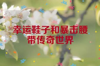 幸运鞋子和暴击腰带传奇世界