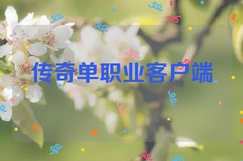 传奇单职业客户端
