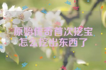 原始传奇首次挖宝怎么挖出东西了