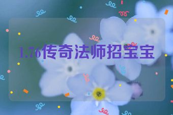 1.76传奇法师招宝宝