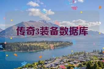 传奇3装备数据库