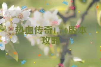 热血传奇1.7.0版本攻略