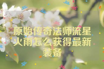 原始传奇法师流星火雨怎么获得最新装备