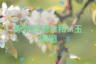 原始传奇12和13玉佩图