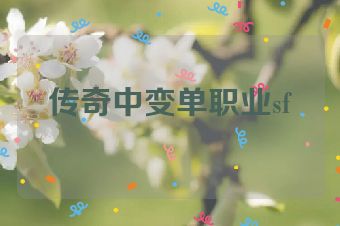 传奇中变单职业sf