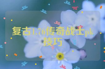 复古1.76传奇战士pk技巧
