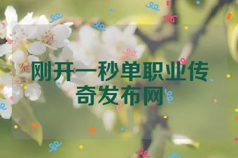 刚开一秒单职业传奇发布网