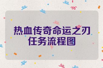 热血传奇命运之刃任务流程图
