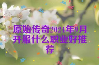 原始传奇2024年9月开服什么职业好推荐