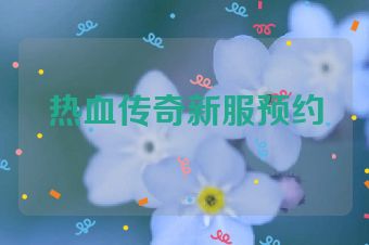 热血传奇新服预约