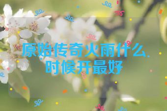 原始传奇火雨什么时候开最好