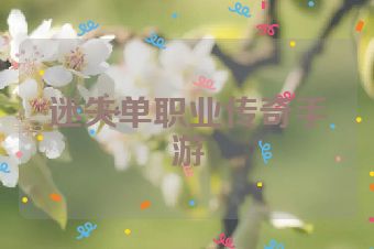 迷失单职业传奇手游