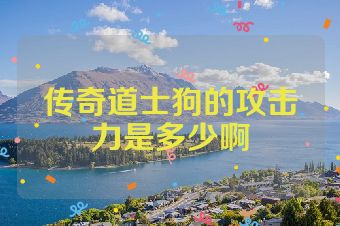 传奇道士狗的攻击力是多少啊
