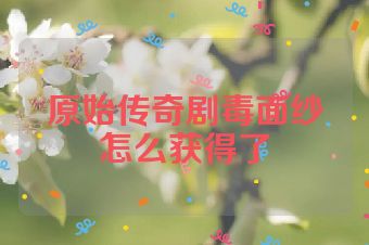 原始传奇剧毒面纱怎么获得了