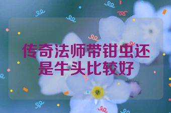 传奇法师带钳虫还是牛头比较好