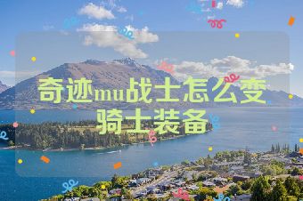奇迹mu战士怎么变骑士装备