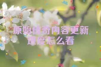 原始传奇内容更新进度怎么看